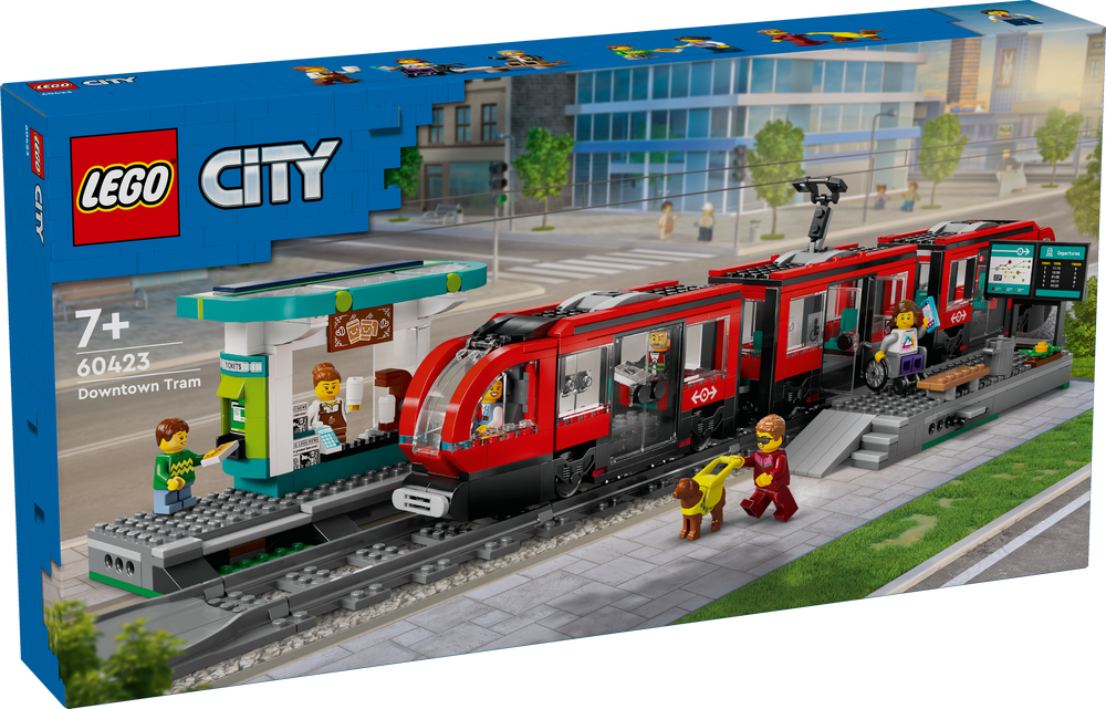 LEGO City Downtown Streetcar and Station 60423 (8648133509346)