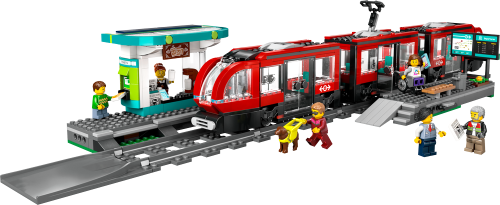 LEGO City Downtown Streetcar and Station 60423 (8648133509346)