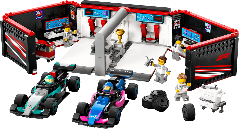 LEGO CITY F1 Garage & Mercedes-AMG & Alpine Cars 60444 (8776116764898)