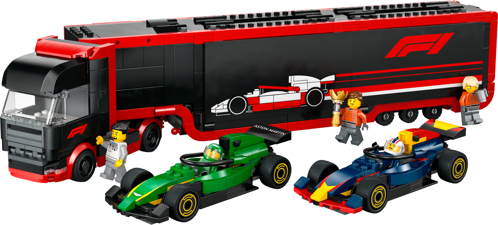 LEGO CITY F1 Truck with RB20 & AMR24 F1 Cars 60445 (8776116928738)