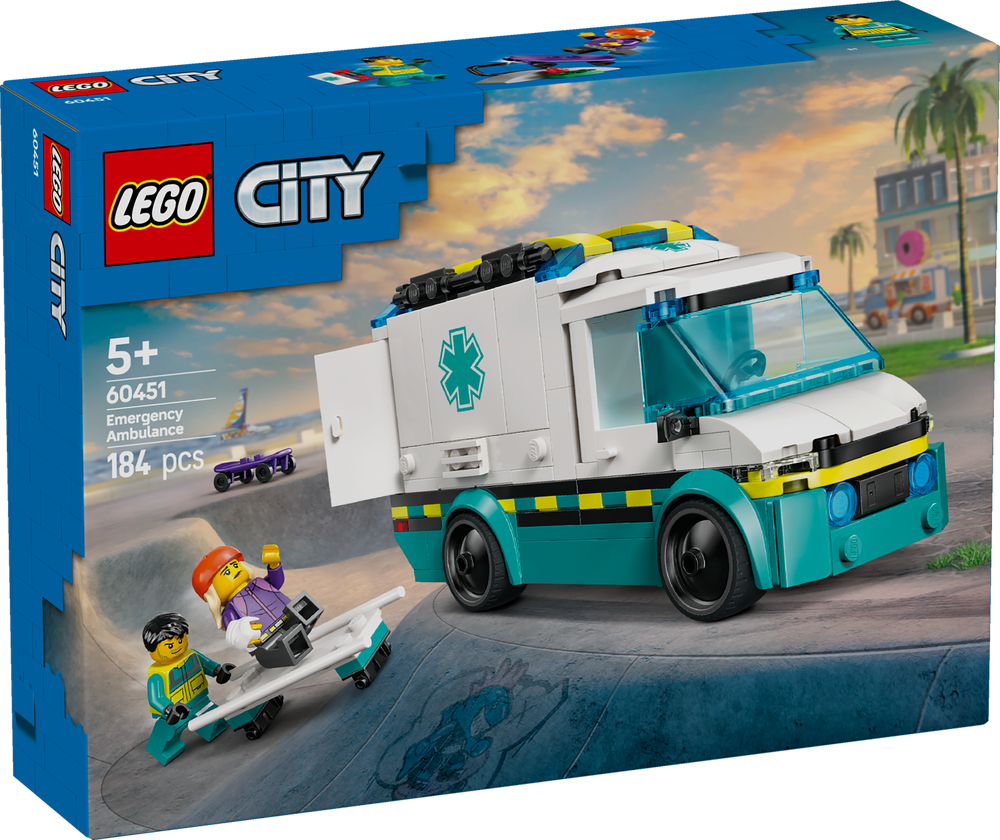 LEGO CITY Emergency Ambulance 60451 (8776116338914)