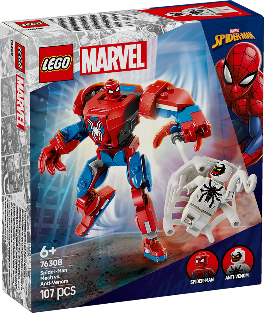 LEGO Super Heroes Marvel Spider-Man Mech vs. Anti-Venom 76308 (8776118763746)