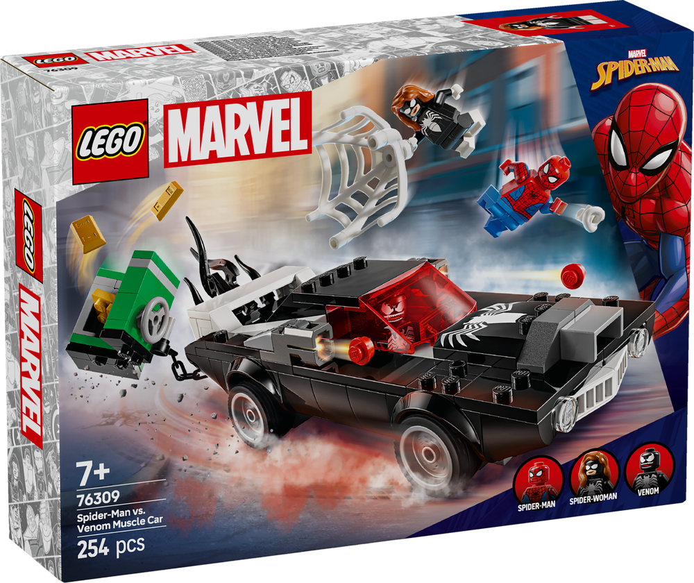 LEGO Super Heroes Marvel Spider-Man vs. Venom Muscle Car 76309 (8776118796514)