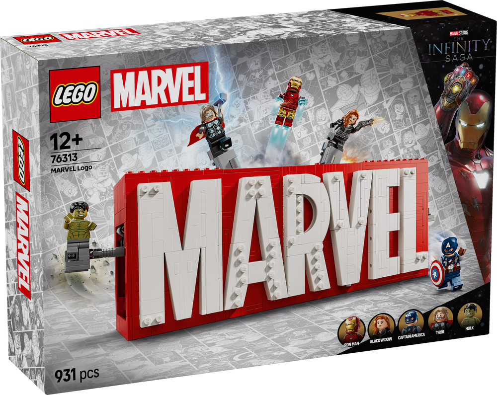 LEGO Super Heroes Marvel MARVEL Logo & Minifigures 76313 (8776118894818)