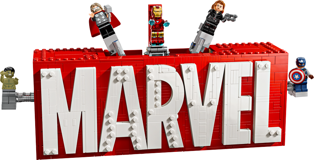 LEGO Super Heroes Marvel MARVEL Logo & Minifigures 76313 (8776118894818)