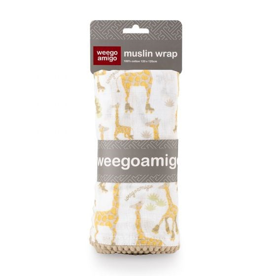 Little Linen Weego Muslin Wrap - Skating Savannah (8266186195170)