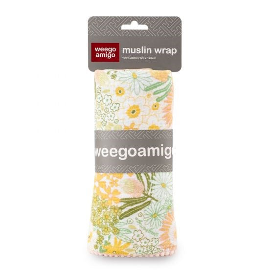 Little Linen Weego Muslin Wrap - Floraful (8266186260706)