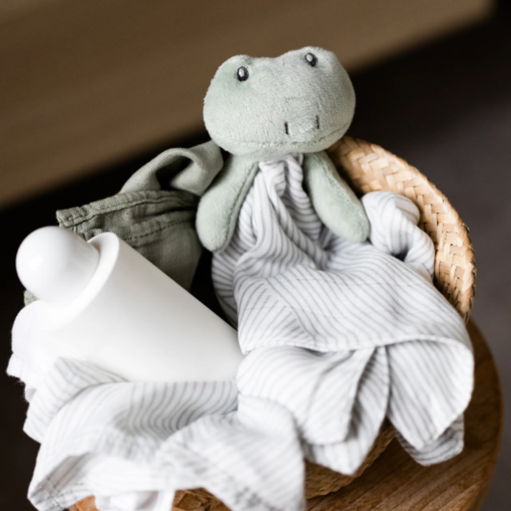 Little Linen Little Bamboo Lovie Comforter Freddie Frog (8266184949986)