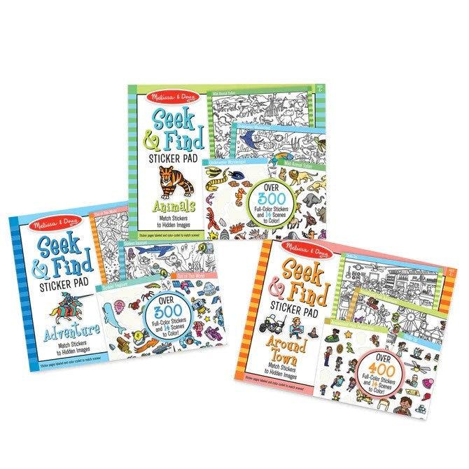 Melissa and Doug Seek & Find Sticker Pad - Around Town (8239141945570)