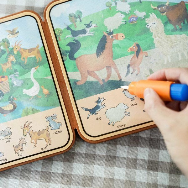 MierEdu Magic Water Doodle Book -FARM ANIMALS (7897598558434)