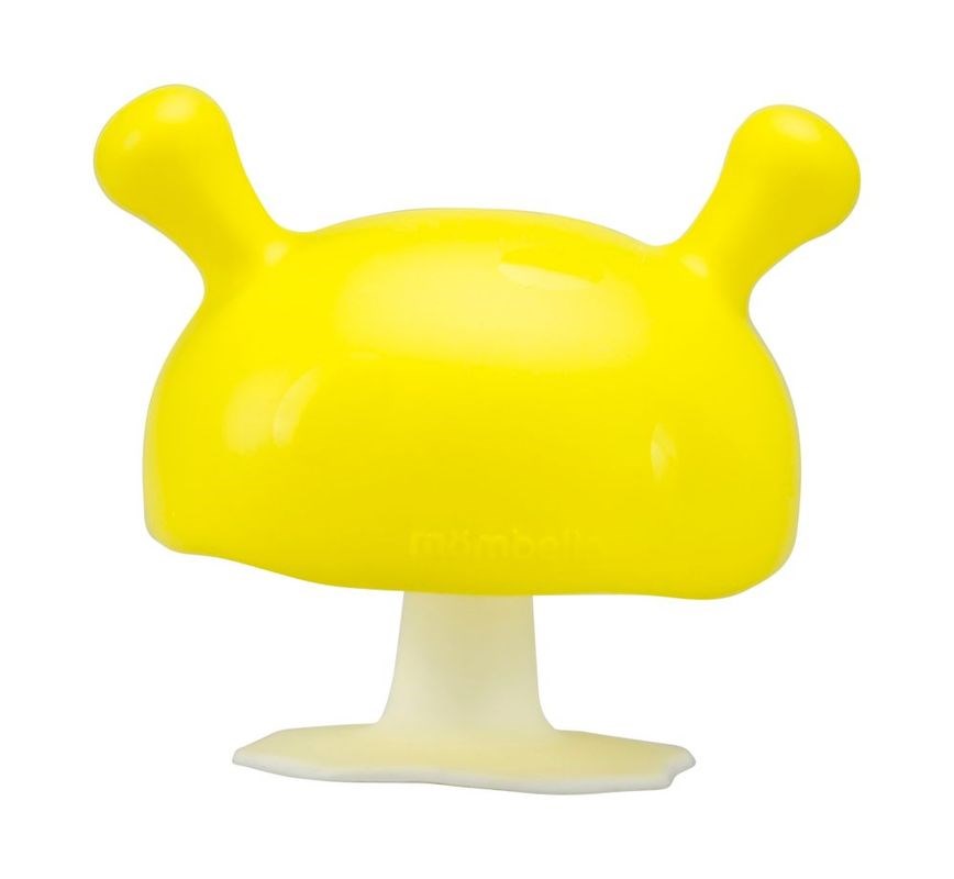 Mombella Mushroom Teether - Yellow (7469659717858)