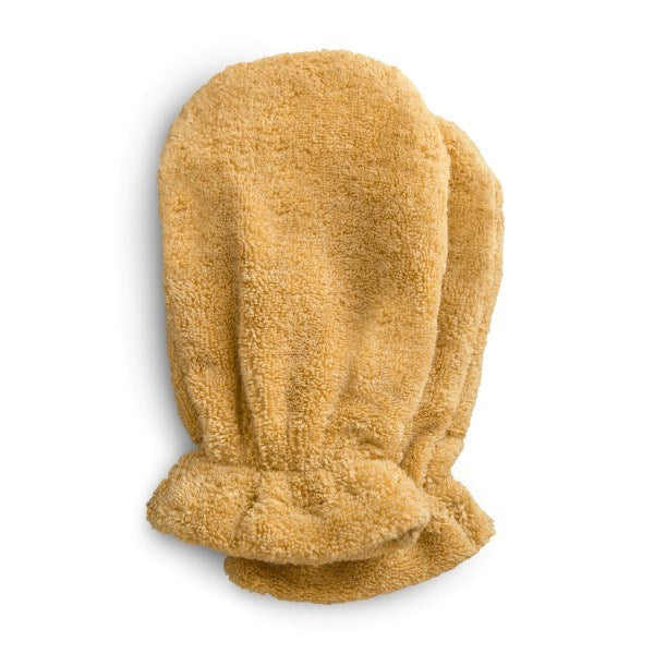 Mushie Organic Cotton Bath Mitt 2-Pack (Fall Yellow) (7962278232290)