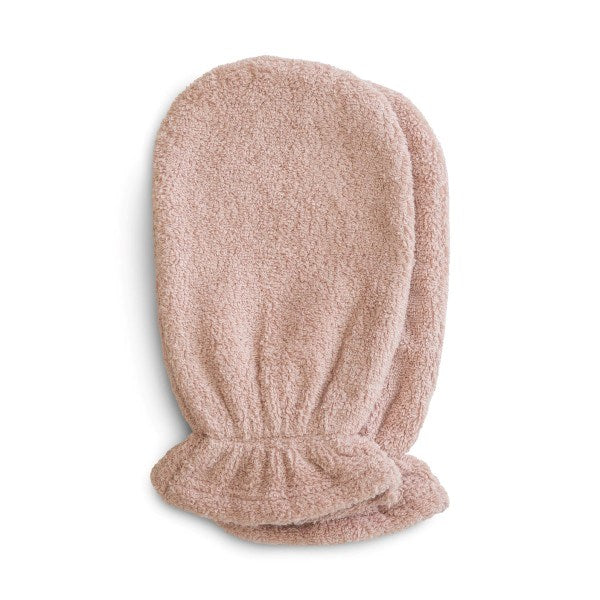 Mushie Organic Cotton Bath Mitt 2-Pack (Blush) (8015160279266)