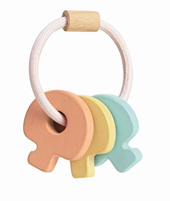 Plan Toys Key Rattle Pastel (6822744293558)