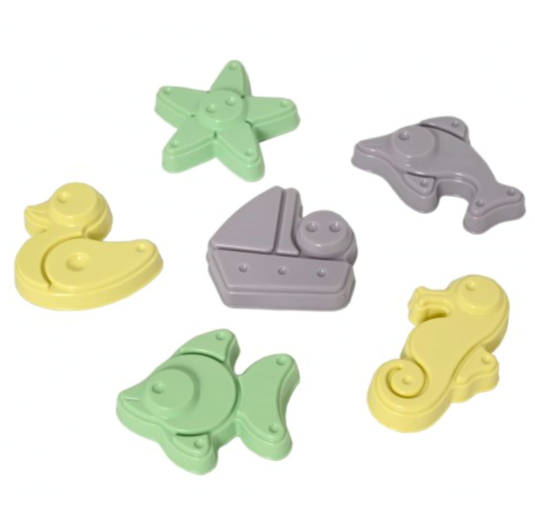 Plasto Sand Moulds 6 pcs (7671977312482)