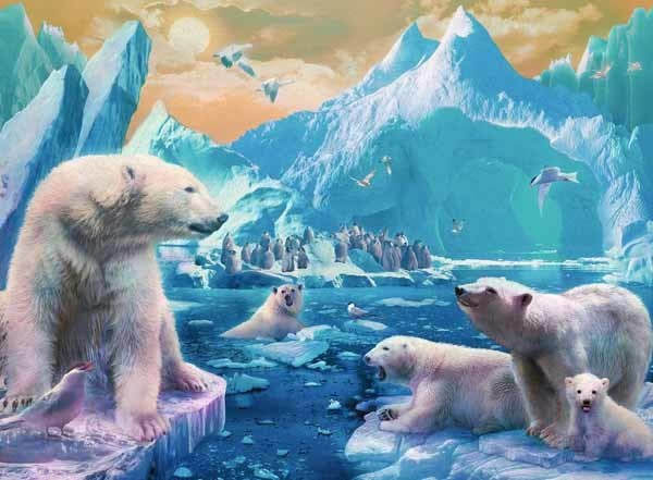 Ravensburger Polar Bear Kingdom Puzzle 300pc (8076834144482)