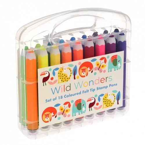 Rex London Wild Wonders Felt Tip Stamp Pens (8102005965026)