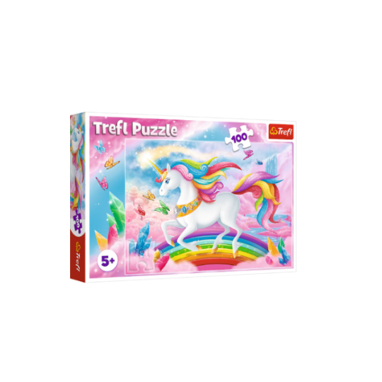 Trefl 100 Piece Puzzle Into the crystal world of unicorns (8291976315106)