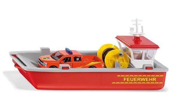 SIKU 2117 1:50 Fire Brigade Boat with Ford F150 (7487019253986)