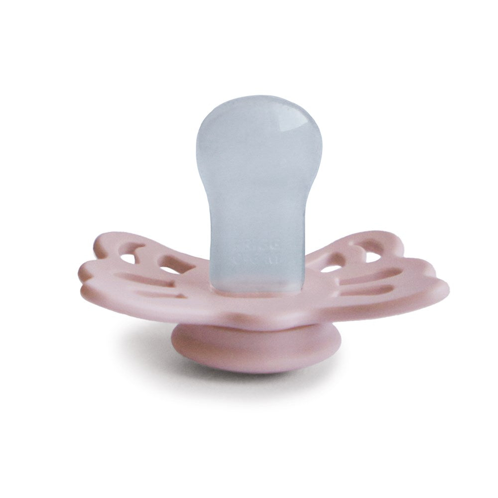 FRIGG Anatomical Butterfly Silicone Pacifier (Blush) Size 1 (8030181884130)