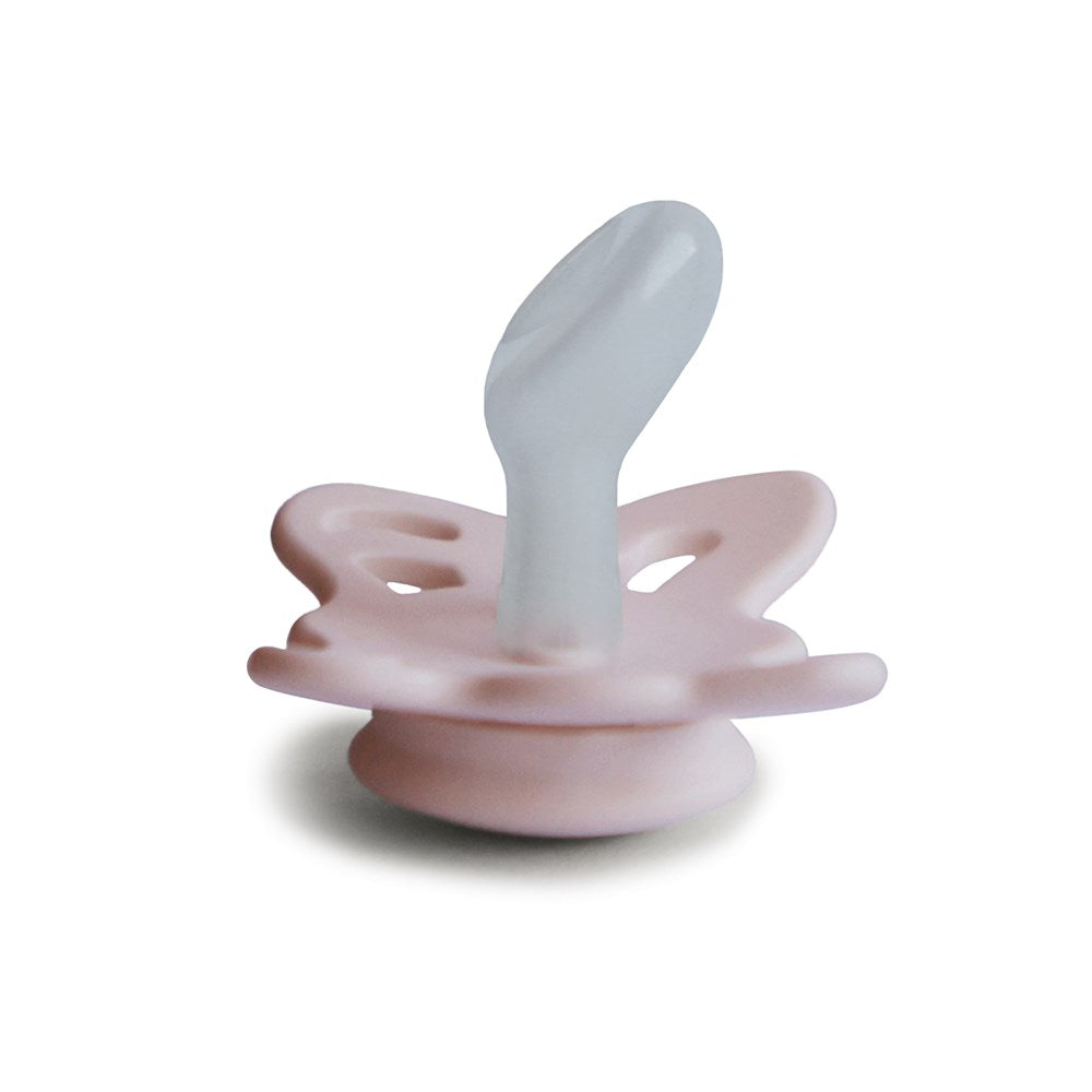 FRIGG Anatomical Butterfly Silicone Pacifier (Blush) Size 1 (8030181884130)