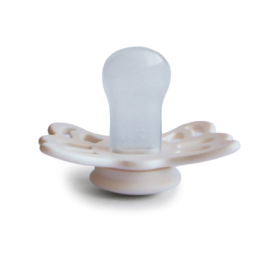 FRIGG Anatomical Butterfly Silicone Pacifier (Cream) Size 1 (8030182179042)