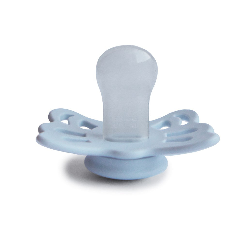 FRIGG Anatomical Butterfly Silicone Pacifier (Powder Blue) Size 1 (8030182080738)