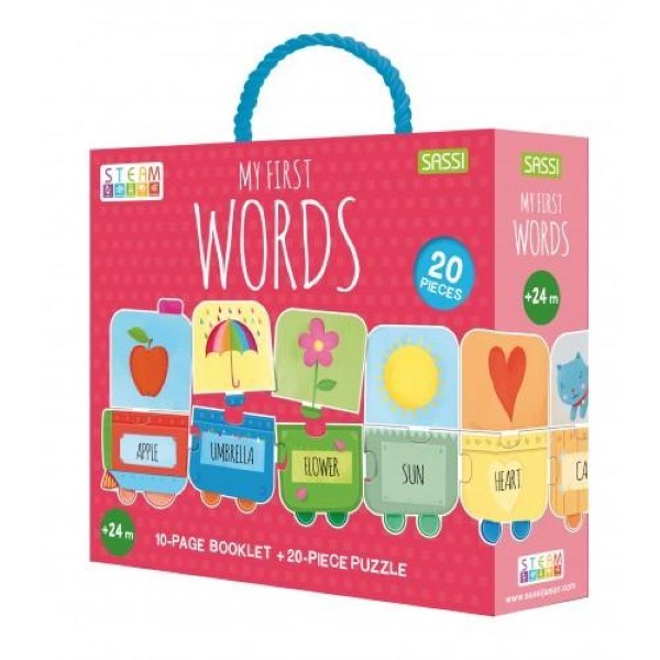 Sassi Junior My First Words Puzzle and Book (7671978590434)