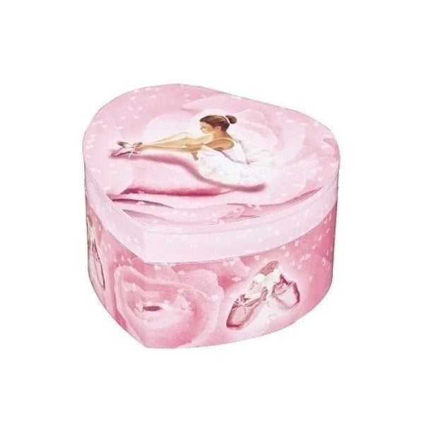 Trousselier Photoluminescent Large Heart Music Box Ballerina - Pink - Glow in dark (6823172604086)