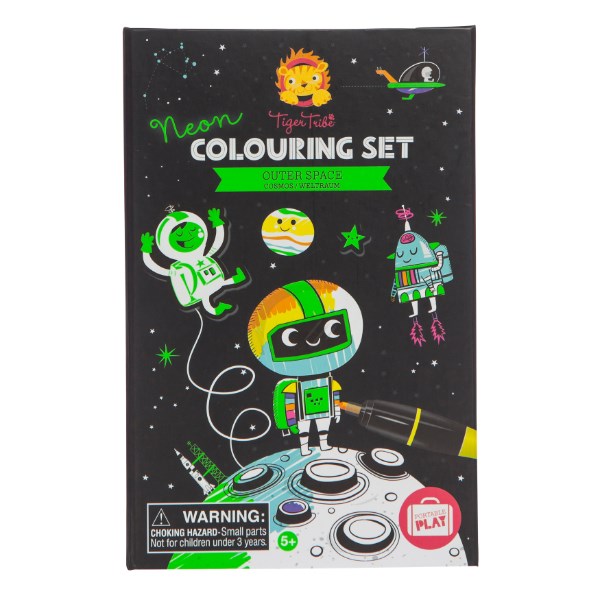 Tiger Tribe TT6-0240 Neon Colouring Set - Space (7832191467746)