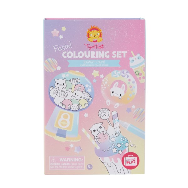 Tiger Tribe TT6-0272 Pastel Colouring Set - Kawaii Cafe (8239105736930)