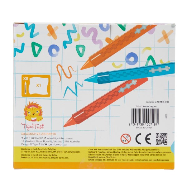 Tiger Tribe TT7-0127 Bath Crayons CDU12 (8239107014882)