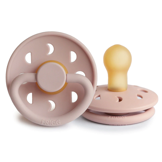 Frigg Moon Phase Natural Latex Pacifier (Blush) - Size 1 (7773058171106)