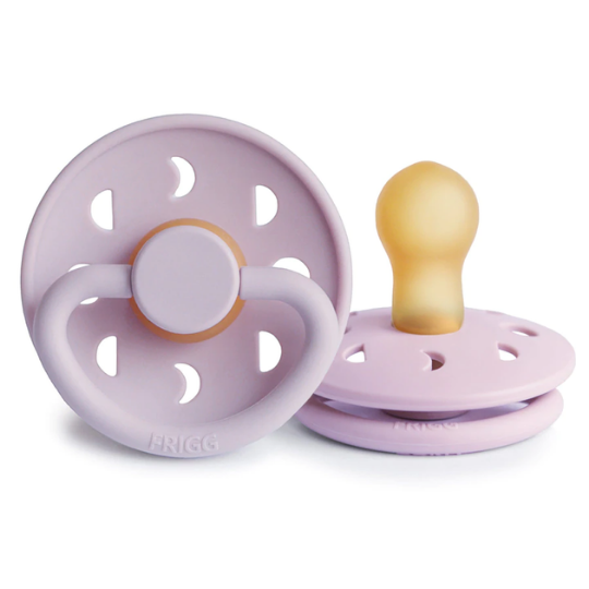 Frigg Pacifier Moon Phase Soft Lilac -Latex Size 1 (7773058236642)