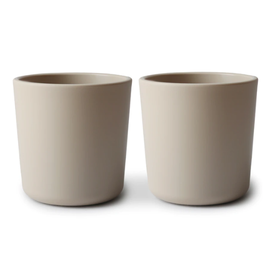 Mushie Dinnerware Cup - Vanilla (Set of 2) (7773059809506)