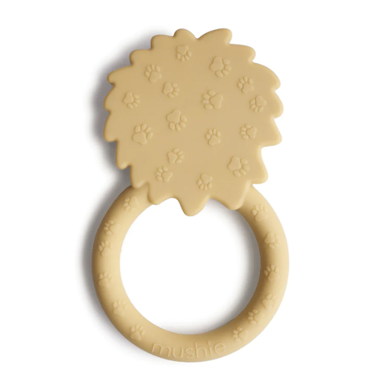 Mushie Teether Lion Soft Yellow (7813025988834)