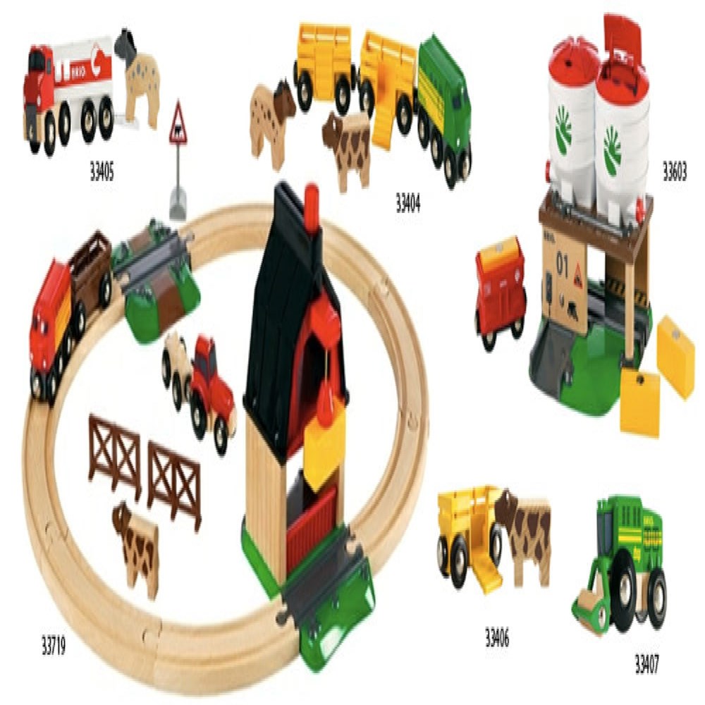 BRIO Set - Farm Railway Set 20 pieces 33719 (8075012669666)