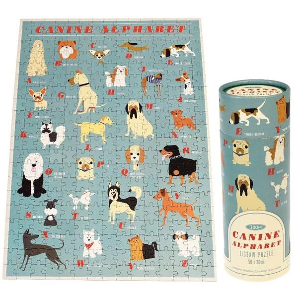 Rex London Canine Alphabet 300 Piece Puzzle In A Tube (7678655430882)