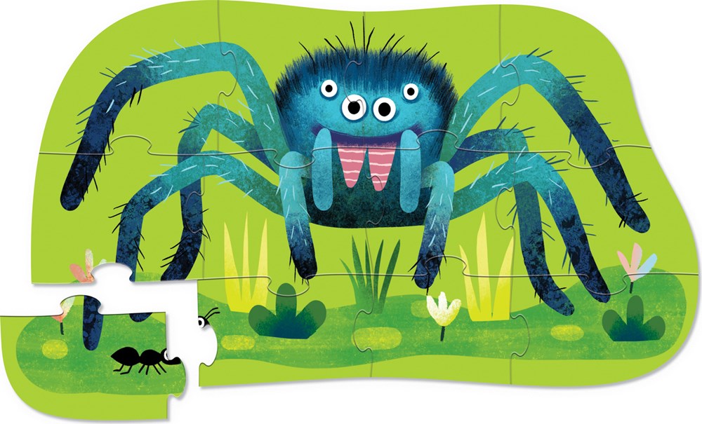 Crocodile Creek 12pc Mini Puzzle Mister Spider (7832196481250)