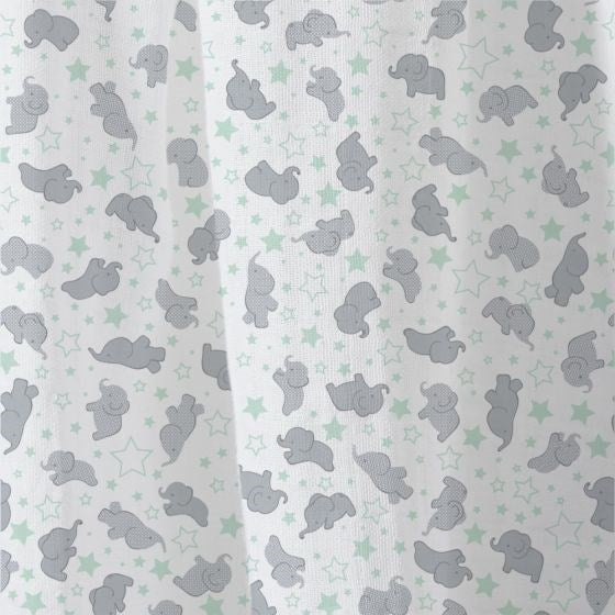 Little Linen Mint Elephant Muslin 1Pk (8266185146594)