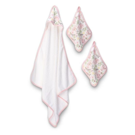 Little Linen Weegoamigo Hooded Towel + Washers Kimmy Koala (8266186784994)