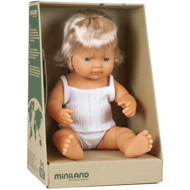 Miniland Anatomically Correct Baby Doll Caucasian Girl 38cm (7671979147490)