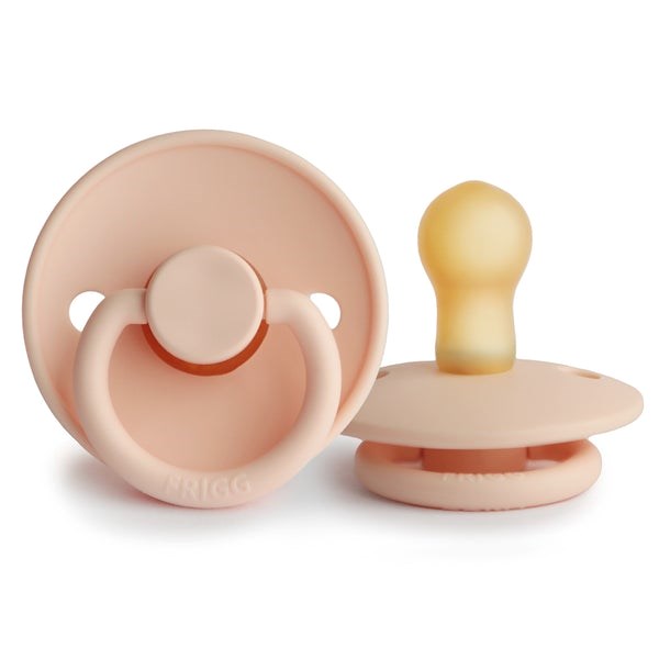 Frigg Pacifier Classic Pink Cream -Latex Size 2 (7506546262242)