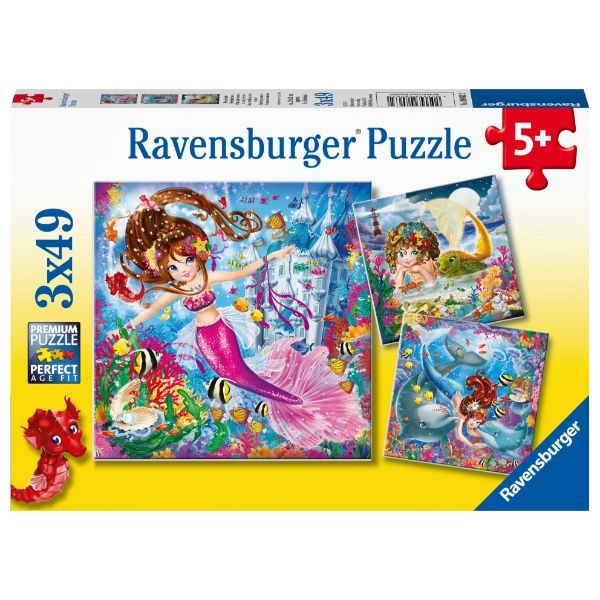 Ravensburger Charming Mermaids 3x49pc (8076830277858)