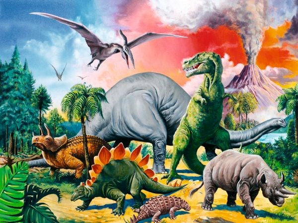 Ravensburger Among the Dinosaurs Puzzle 100pc (8076831850722)