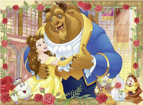 Ravensburger Disney Belle & Beast Puzzle GLITTER 100pc (6822756778166)