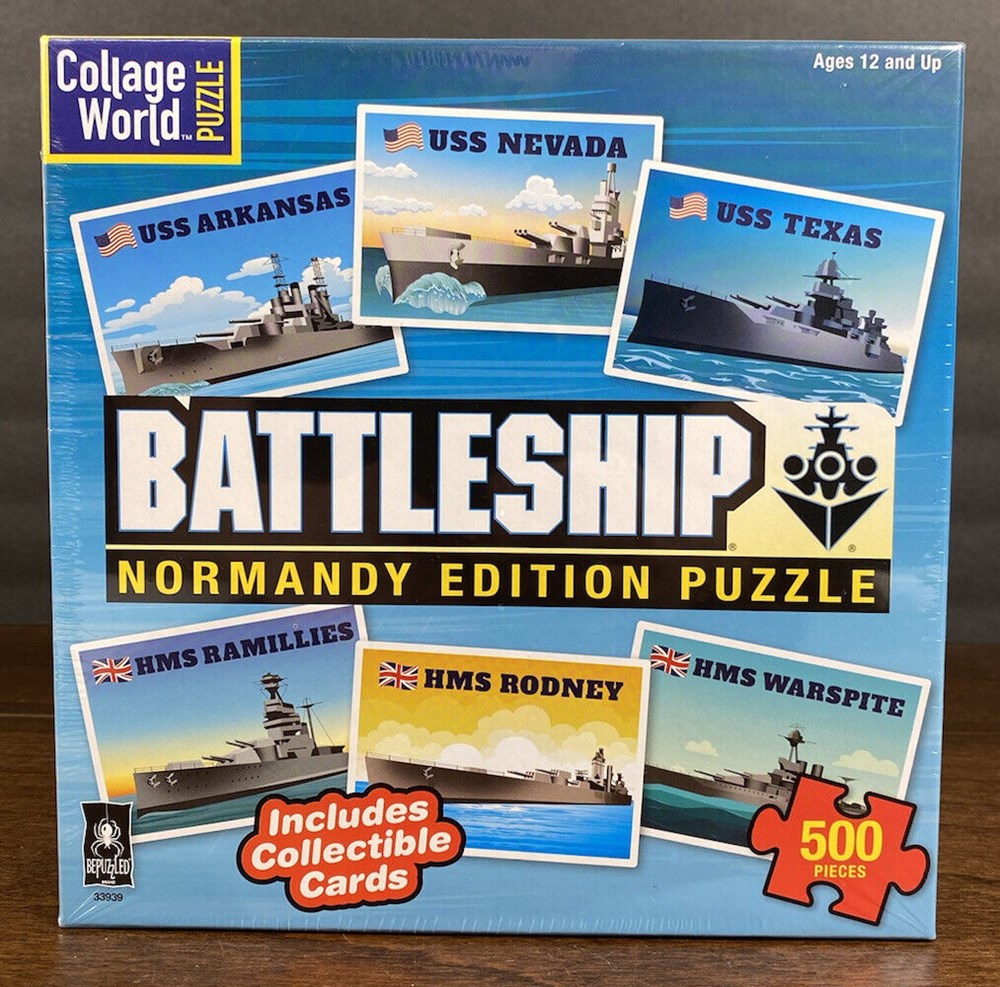 U Games 500pc Hasbro Puzzle - Normandy Edition Battleships (7918257307874)