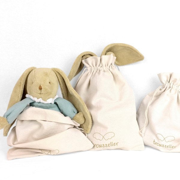 xTrousselier TRSV634163 Soft Bunny Fluffy 20Cm - Grey Blue Linen (6823178404022)