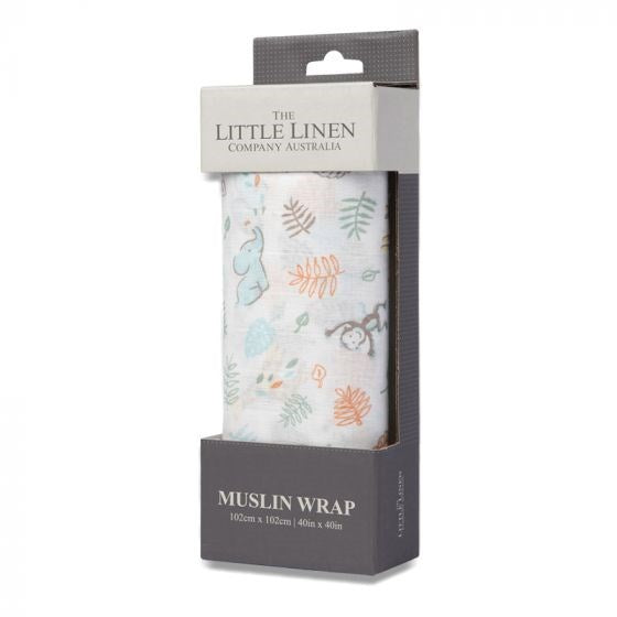 Little Linen TLLC Muslin Safari Bear 1Pk (8266185310434)